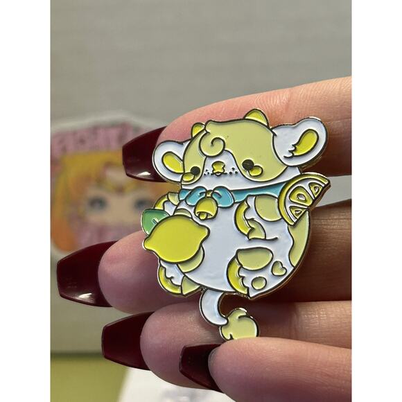 Bright Bat Enamel Pin Lemon Cow - Picture 4 of 9